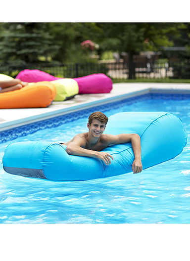 Ocean Blue Sun Searcher Capri Inflatable Pool Lounger - Turquoise - 950305